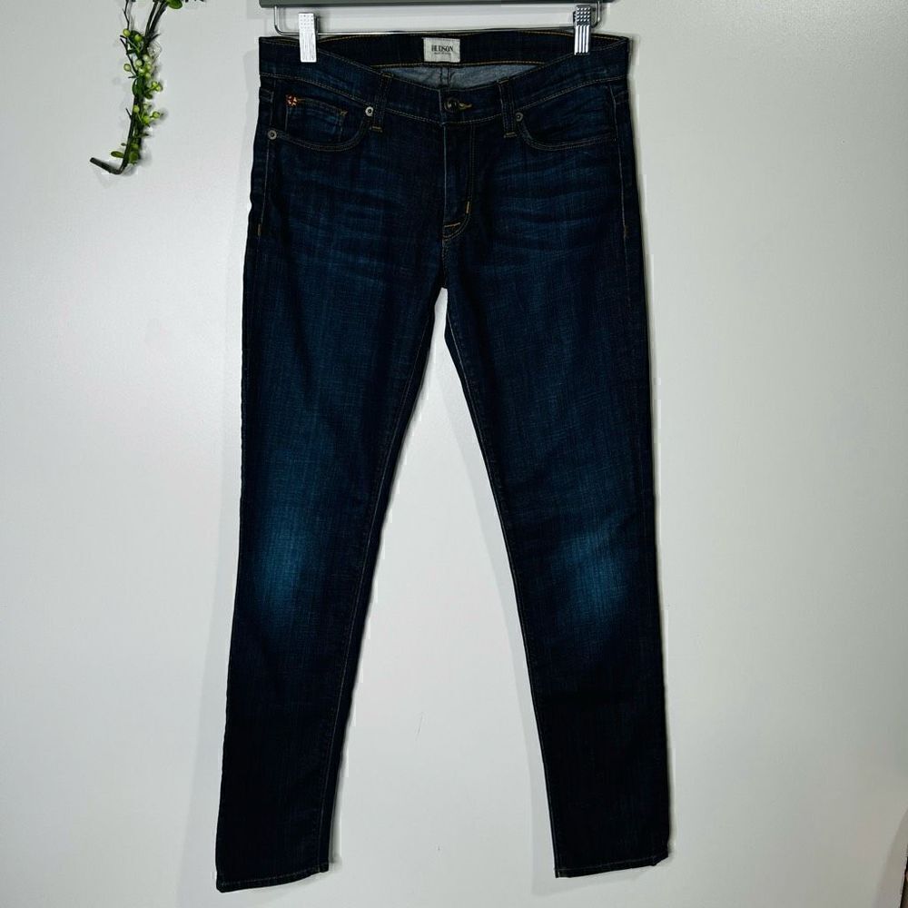 Hudsdon Blue Dark Denim Colette Skinny Ankle Jeans Size 28